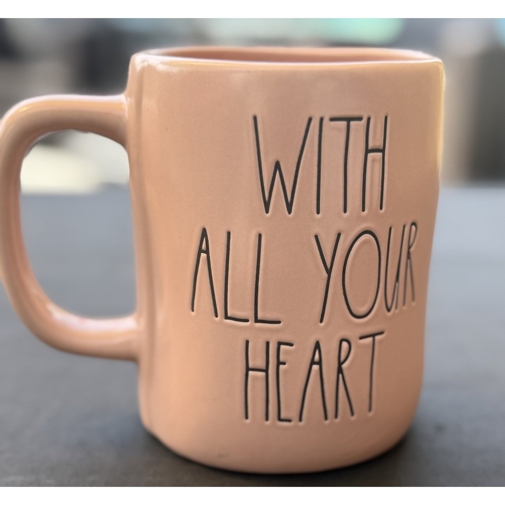 Rae Dunn Coffee/Tea Mug "FOLLOW YOUR HEART" Ceramic